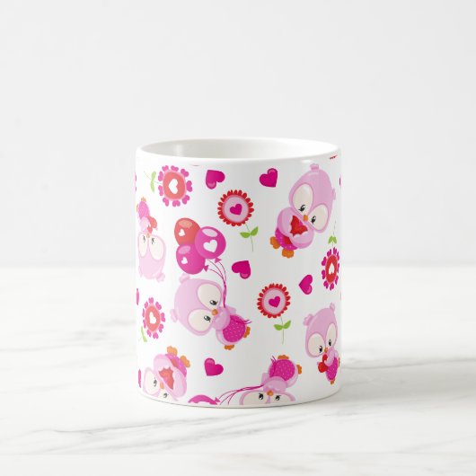 Mug Motif De Chouettes, Chouettes Mignonnes, Chouettes (Centre)