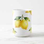 Mug Motif de citron à l'aquarelle (Centre)