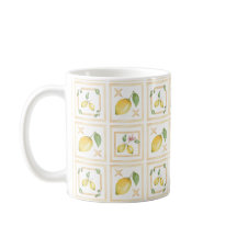 Motif de citron agrumes méditerranéen