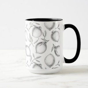 Mug Motif de citron dessiné à la main