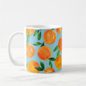 Mug Motif de citrons d'été oranges (Gauche)