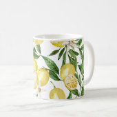 Mug Motif de citrons et citrons d'été (Devant droit)