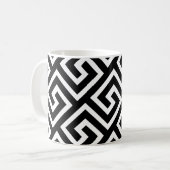 Mug Motif de clé grecque géométrique (Devant gauche)