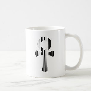 Mug MOTIF DE CODE À BARRES SYMBOLE ANKH Motif de conce