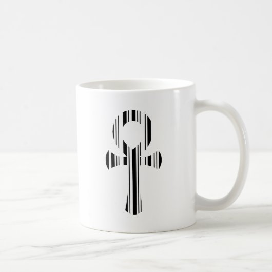 Mug MOTIF DE CODE À BARRES SYMBOLE ANKH Motif de conce (Droite)