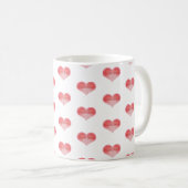 Mug Motif de coeur (Devant droit)