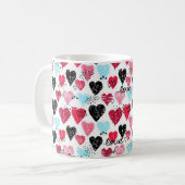 Mug Motif de coeur (Devant gauche)