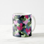 Mug Motif de coeur coloré (Devant droit)