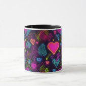 Mug Motif de coeur coloré (Centre)
