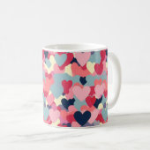 Mug Motif de cœur coloré mignon (Devant droit)