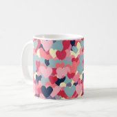 Mug Motif de cœur coloré mignon (Devant gauche)