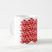 Mug Motif de cœur d'amour (Devant gauche)