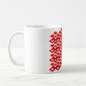 Mug Motif de cœur d'amour (Gauche)