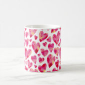 Mug Motif de coeur d'amour rose (Centre)