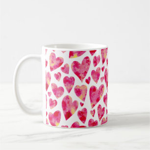 Mug Motif de coeur d'amour rose