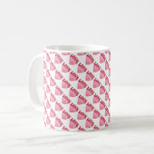 Mug Motif de coeur d'amour rose (Devant gauche)