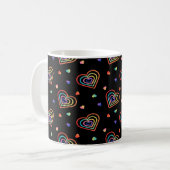 Mug motif de coeur de gradation (Devant gauche)