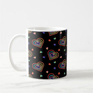 Mug motif de coeur de gradation
