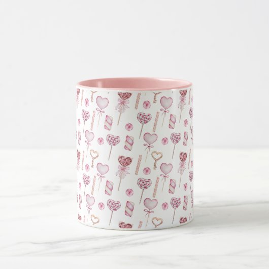 Mug Motif de coeur doux (Centre)