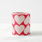Mug Motif de coeur romantique et rouge moderne (Centre)