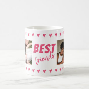 Mug Motif de coeur rose Best Friends 2 Photo