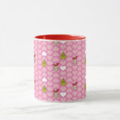 Mug Motif de coeur rose Grinch & Cindy-Lou (Centre)