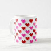 Mug Motif de coeur simple (Devant gauche)