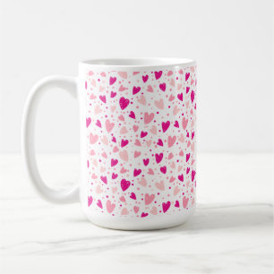 Mug Motif de coeur tiré à la main
