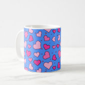 Mug Motif de cœurs (Devant gauche)