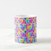 Mug Motif de cœurs modernes colorés pour la Saint-Vale (Centre)