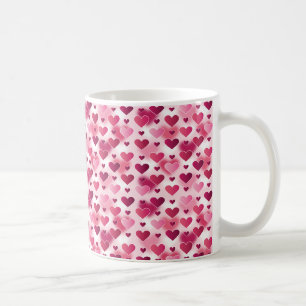 Mug Motif de cœurs roses