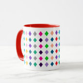 Mug Motif de combinaison diamant harmonieux et amusant (Devant gauche)