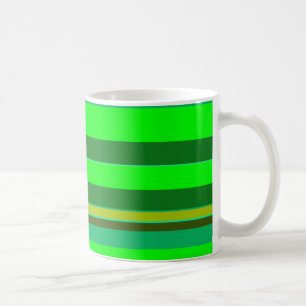 Mug Motif de concepteur Customisé de bande verte color