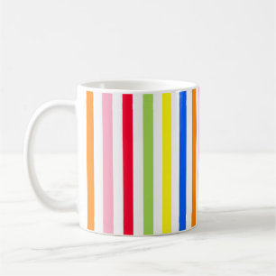 Mug Motif de conception de rayures vibrantes et coloré