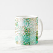 Mug Motif de cônes de pin beige vert Noël hiver transp (Devant droit)