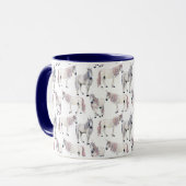 Mug Motif de conte de fées de licorne d'aquarelle (Devant gauche)