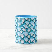 Mug Motif de coquillages bleu et blanc (Centre)