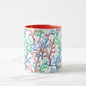 Mug Motif de corail aquarelle (Centre)