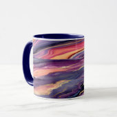 Mug motif de corail et de violet (Devant gauche)