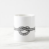 Mug Motif de corde nouée noir et blanc (Centre)