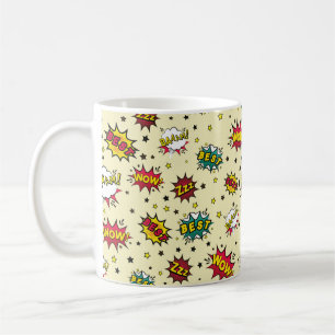 Mug motif de correctifs Abstrait, patch vintage