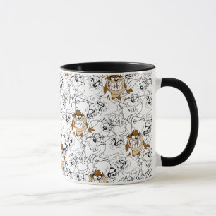Mug Motif de couleur en pop art en noir et blanc de TA