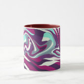 Mug Motif de couleurs fluides abstraites (Centre)