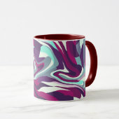 Mug Motif de couleurs fluides abstraites (Devant droit)
