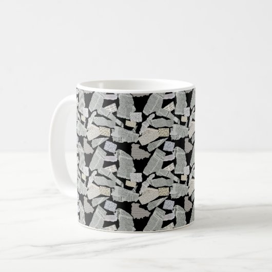 Mug Motif de coupure de journal 01x4.b (Devant gauche)