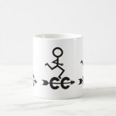 Mug Motif de coureur de © de pays croisé et emblème de (Centre)