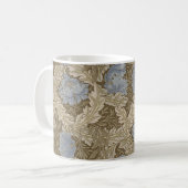 Mug Motif de couronne bleue (par William Morris) (Devant gauche)