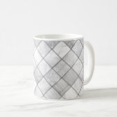 Mug Motif de courtepointe à motif patchwork argenté (Devant droit)