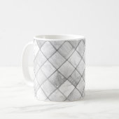 Mug Motif de courtepointe à motif patchwork argenté (Devant gauche)