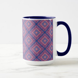 Mug Motif de courtepointe diamant 2